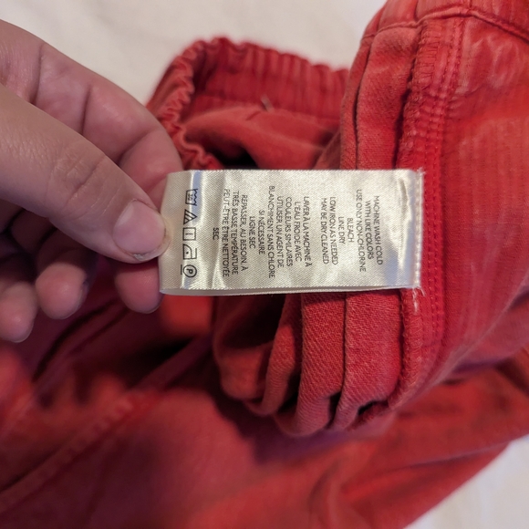 NWOT Free People Cool Harbor Red Elastic Waist Wide Leg Pants, M - Picture 12 of 12